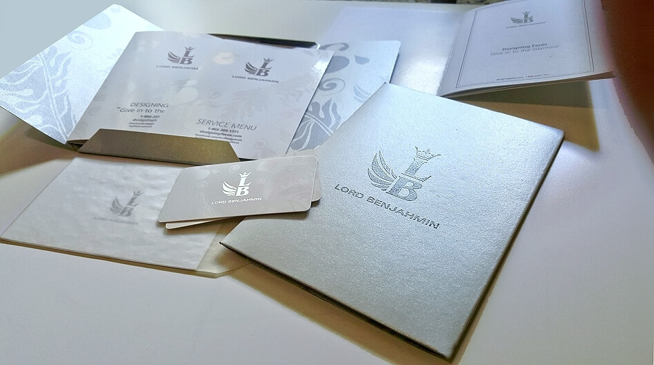 BRANDING: A luxury marketing package that included logo design, printing, die-cut and specialty paper and printing.  Included copywriting and editing for a mini brand booklet